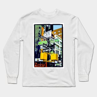 Zero1-1.47 NYC Soho Street Corner Long Sleeve T-Shirt